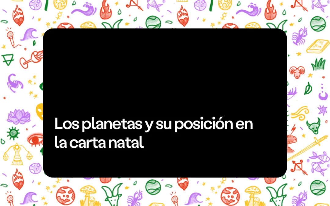 Los planetas y su posicion en la carta natal son un factor fundamental al igual que los signos las casas y los elementos carta astral