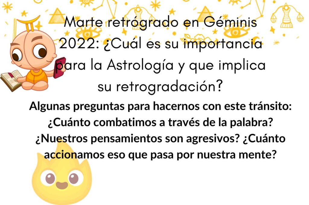 marte retrógado en géminis
