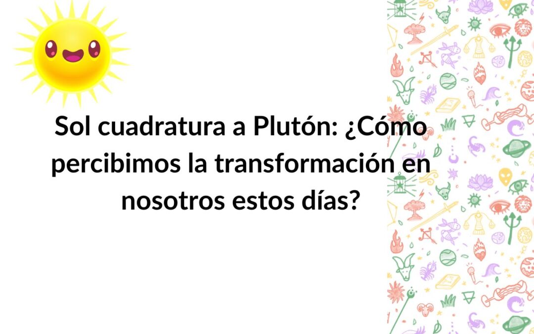 Sol cuadratura a Plutón