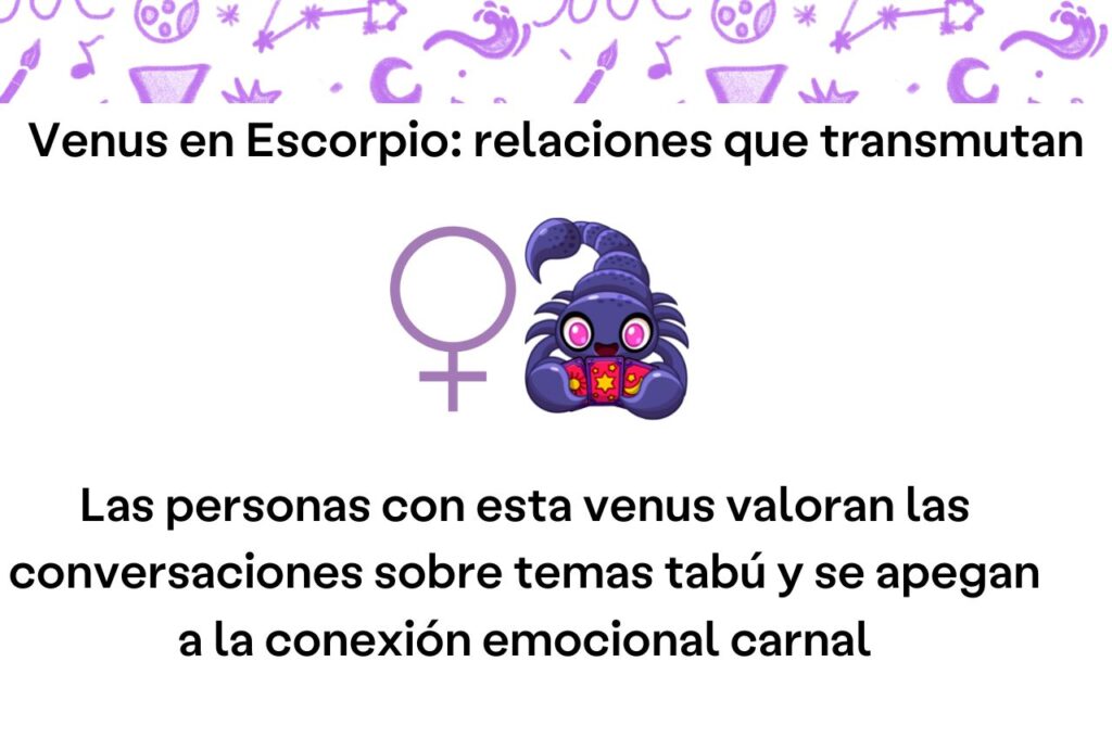 venus en escorpio