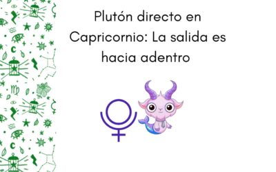 Plutón directo en Capricornio