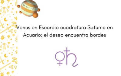Tránsito de Venus en Escorpio 2022