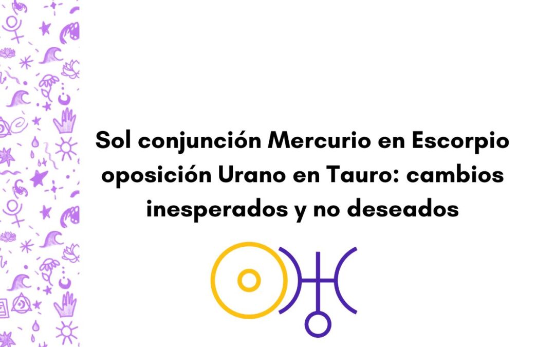 Tránsito de Sol y Mercurio en Escorpio