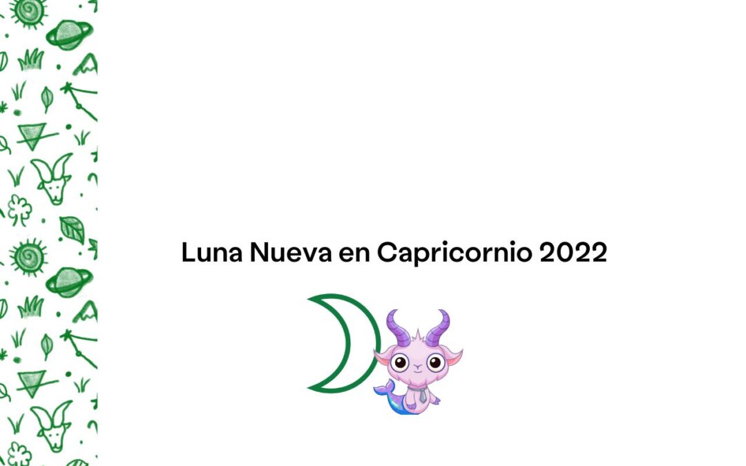 Luna Nueva en Capricornio 2022