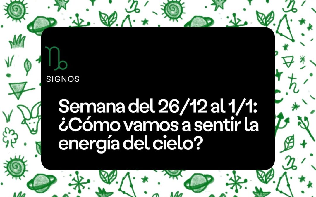 Semana del 26/12 al 1/1