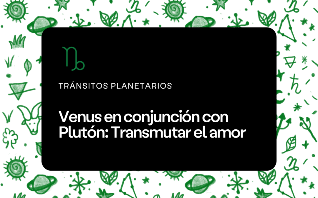 Venus en conjunción con Plutón