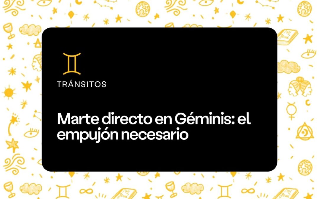 Marte directo en Géminis