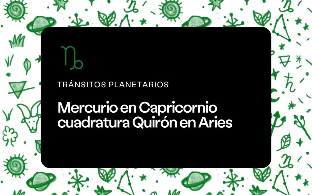 Mercurio en Capricornio 2023