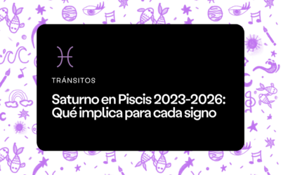 Saturno en Piscis 2023-2026