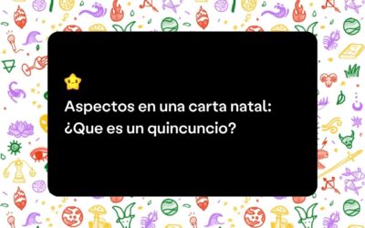 ¿Que es un quincuncio en la carta natal?