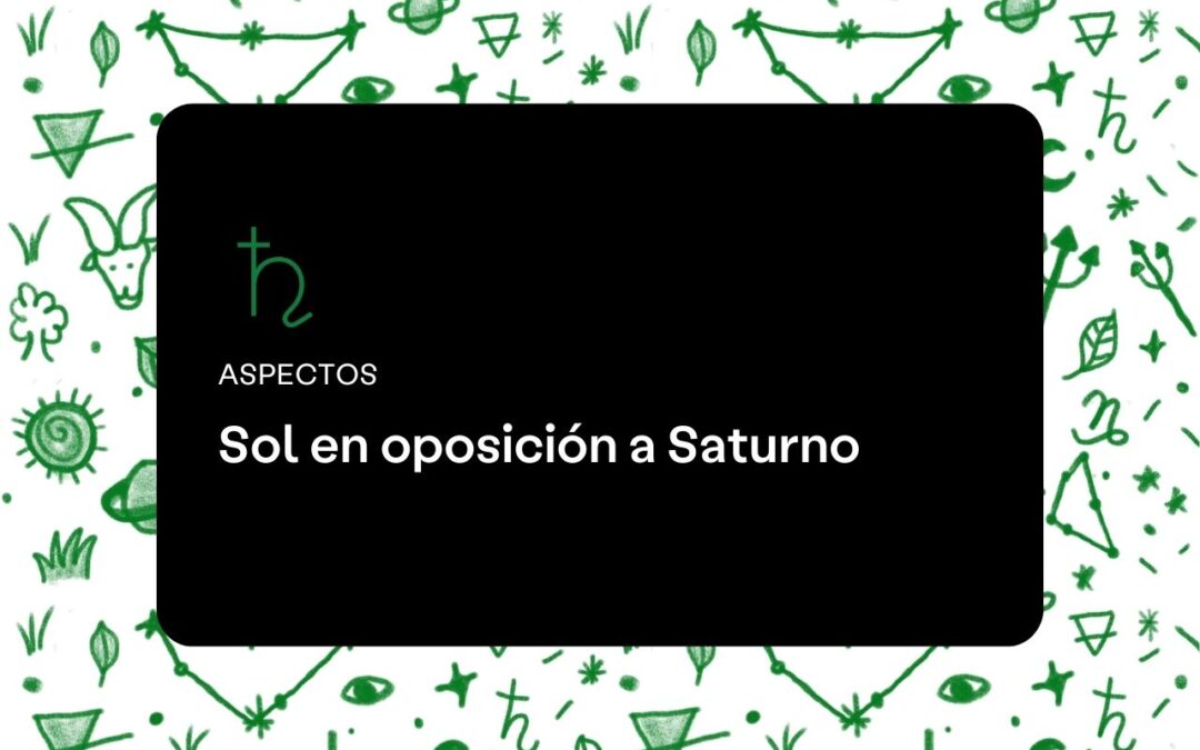 Sol en oposición a Saturno