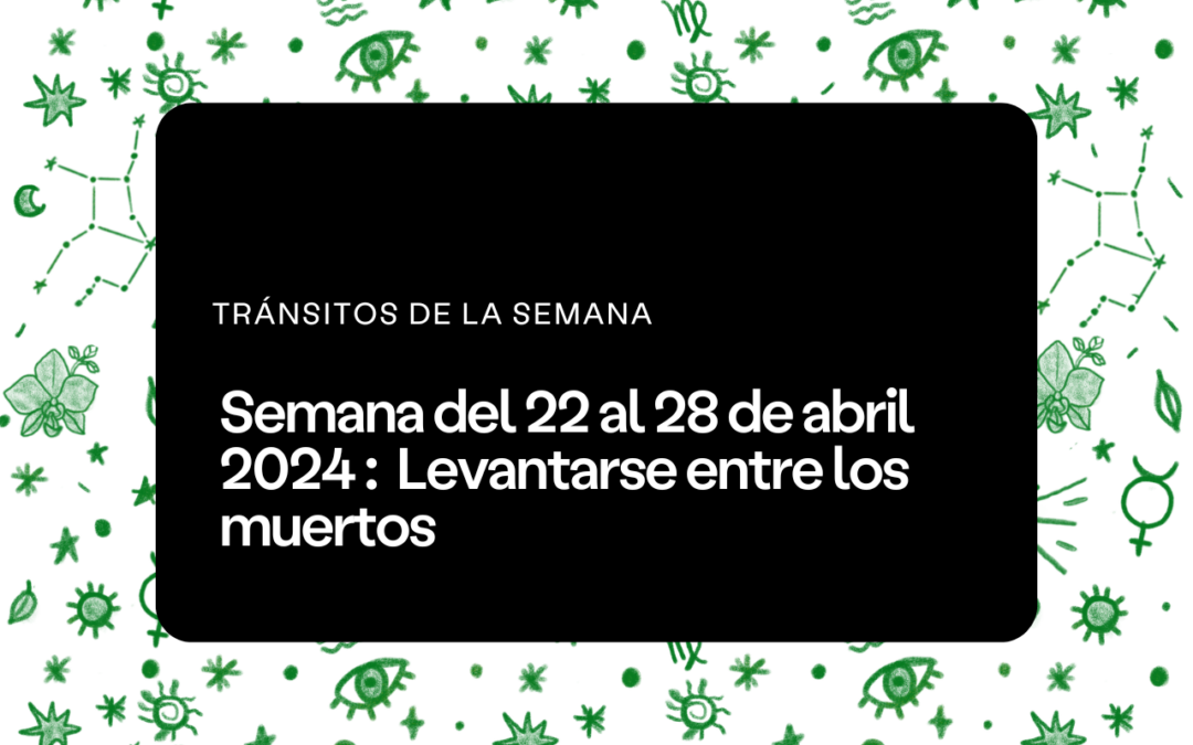 Semana del 22 al 28 de abril 2024