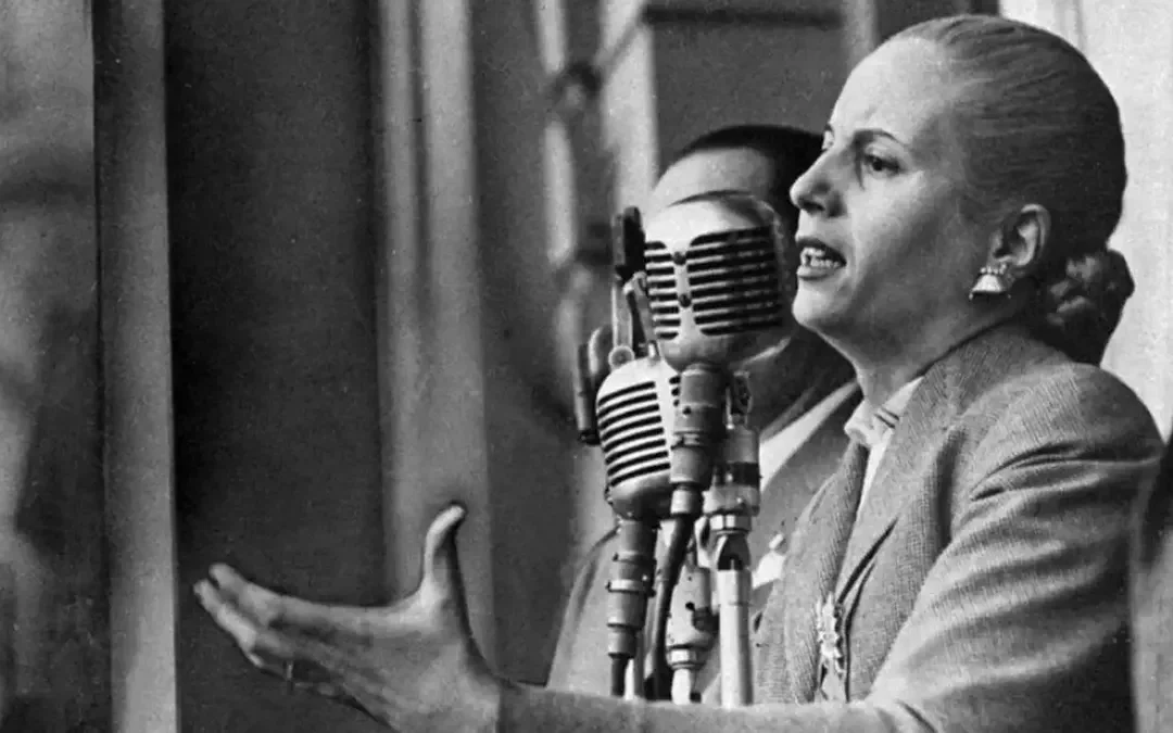 La carta natal de Eva Perón