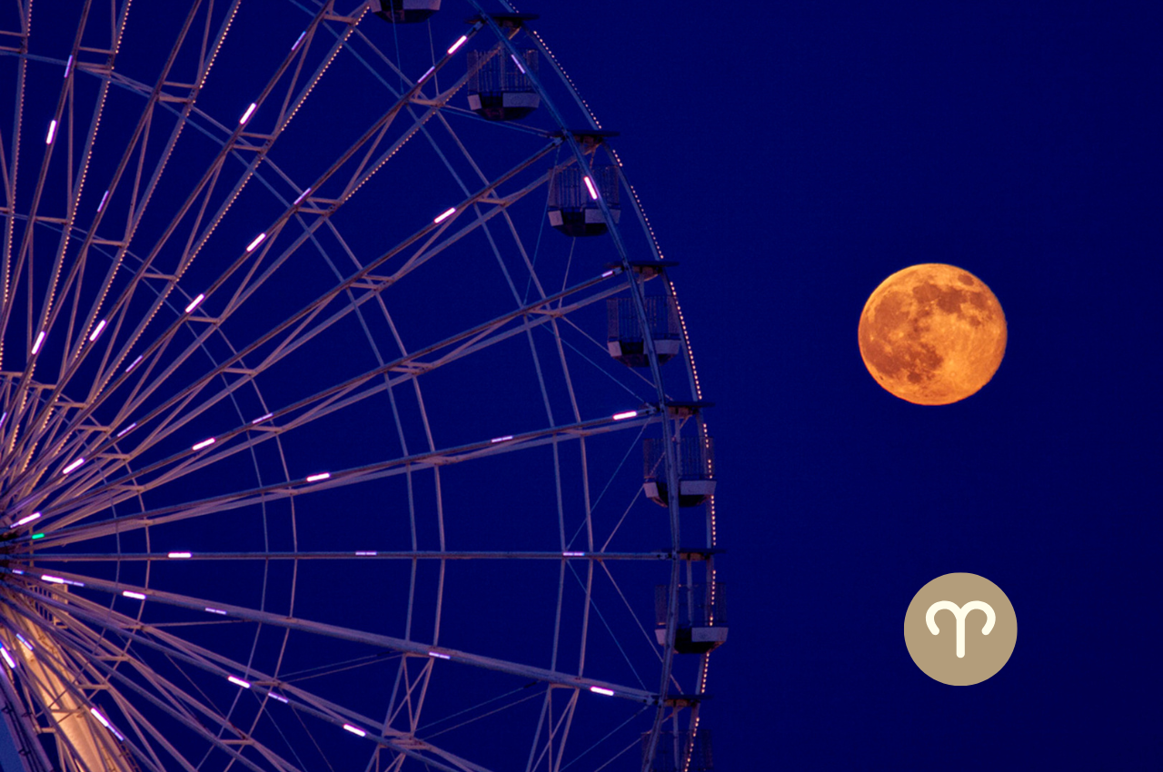 Luna llena en Aries octubre 2025 - Aprende Astrología
