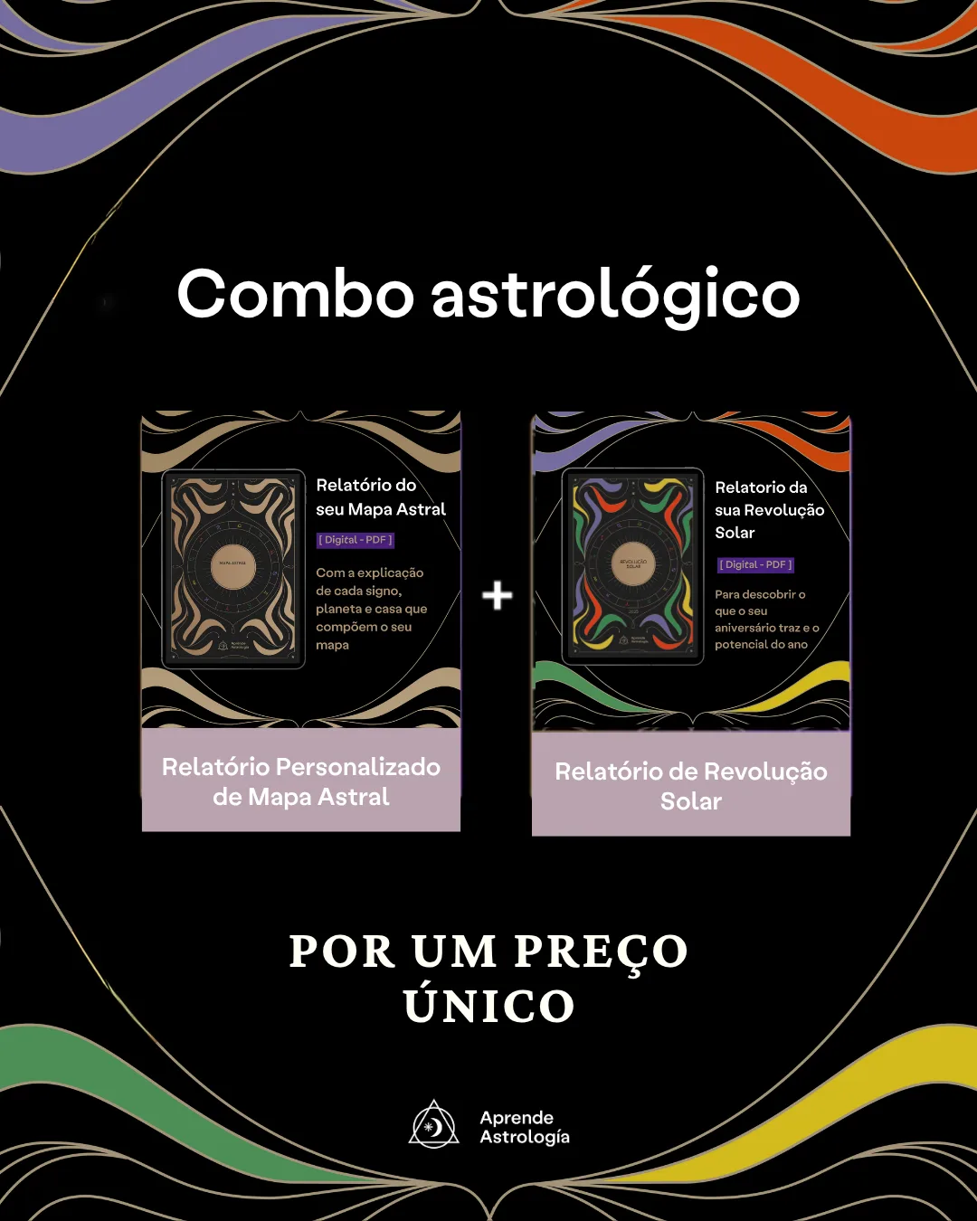 Combo Especial de Relatório de Mapa Astral + Relatório de Revolução Solar