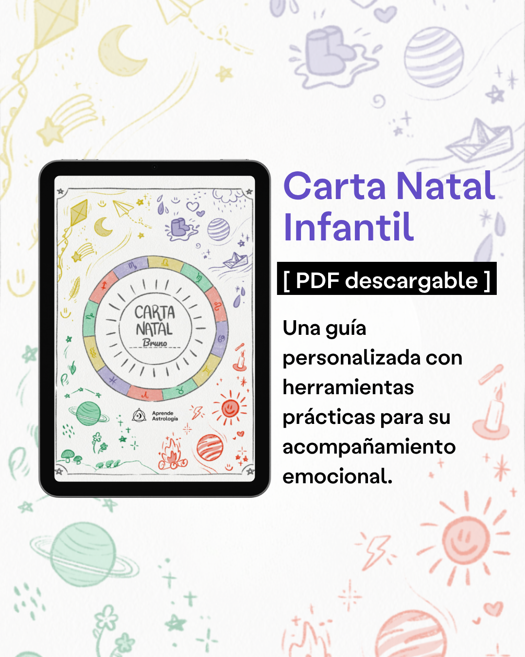 carta natal infantil Aprende astrologia