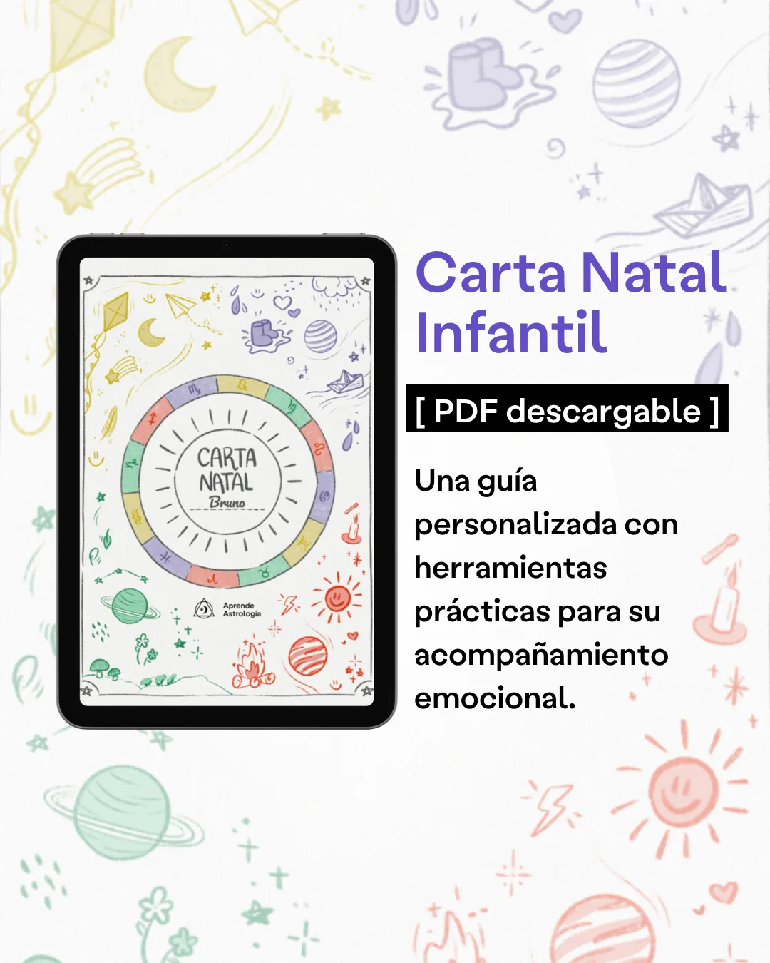 carta natal infantil Aprende astrologia